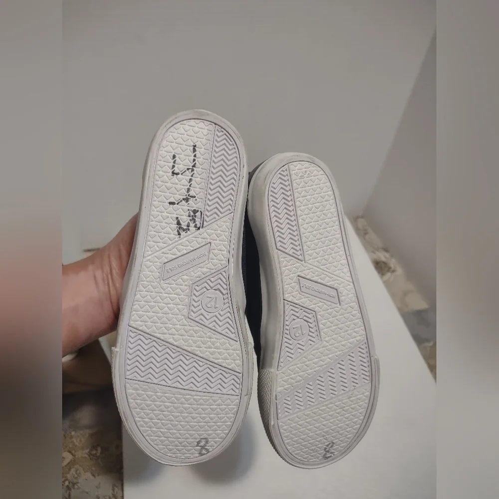 Cat & Jack Black Sneakers with White Soles